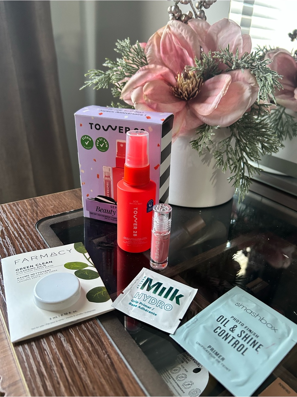 Tower 28 Facial Spray with Pink Lip Gloss